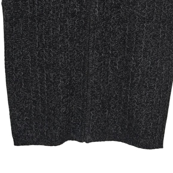 Investments Ramie Blend Marled Knit Zip Front Sweater Vest Sz M - Picture 4 of 6